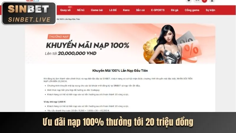 Khuyến mãi chào mừng thành viên mới Vaobet